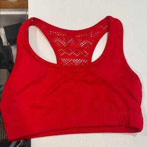 Zyia Women's Red Lace Racerback Bralette